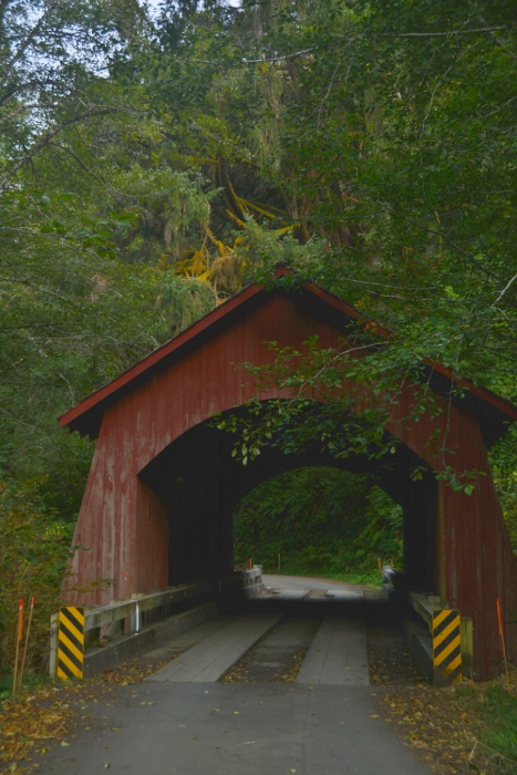 red covered bridge
